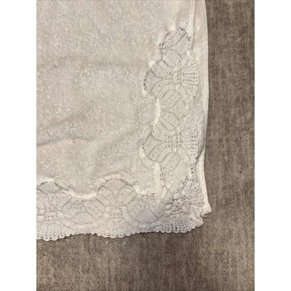Vintage Frette Italy Gold Label Luxury Guest/Hand Towel Macrame Lace Detail20x30